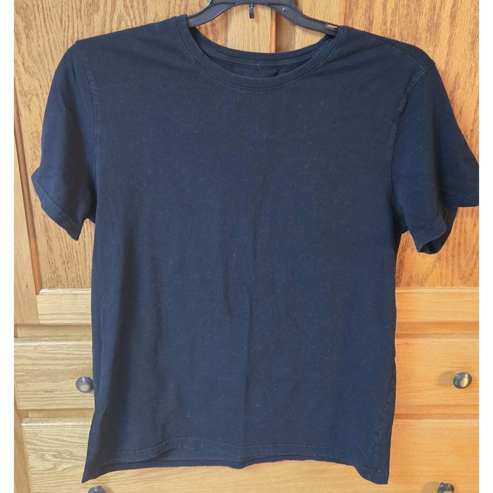 Apt 9 Womens Size L Black Slim Fit T-shirt Cotton/Spandex Essential Wardrobe EUC